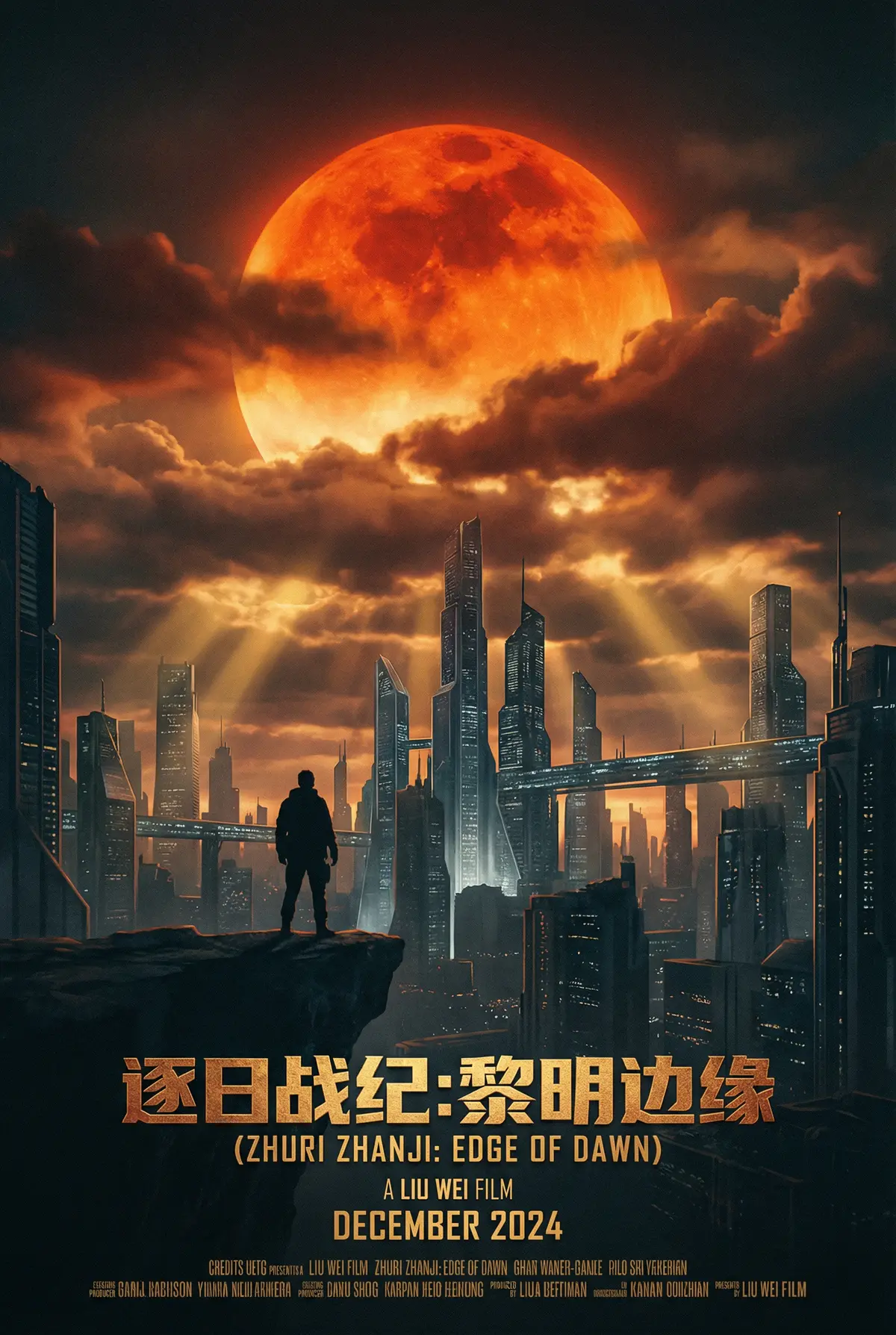 日本女优 出品科幻巨制《逐日战纪》电影海报